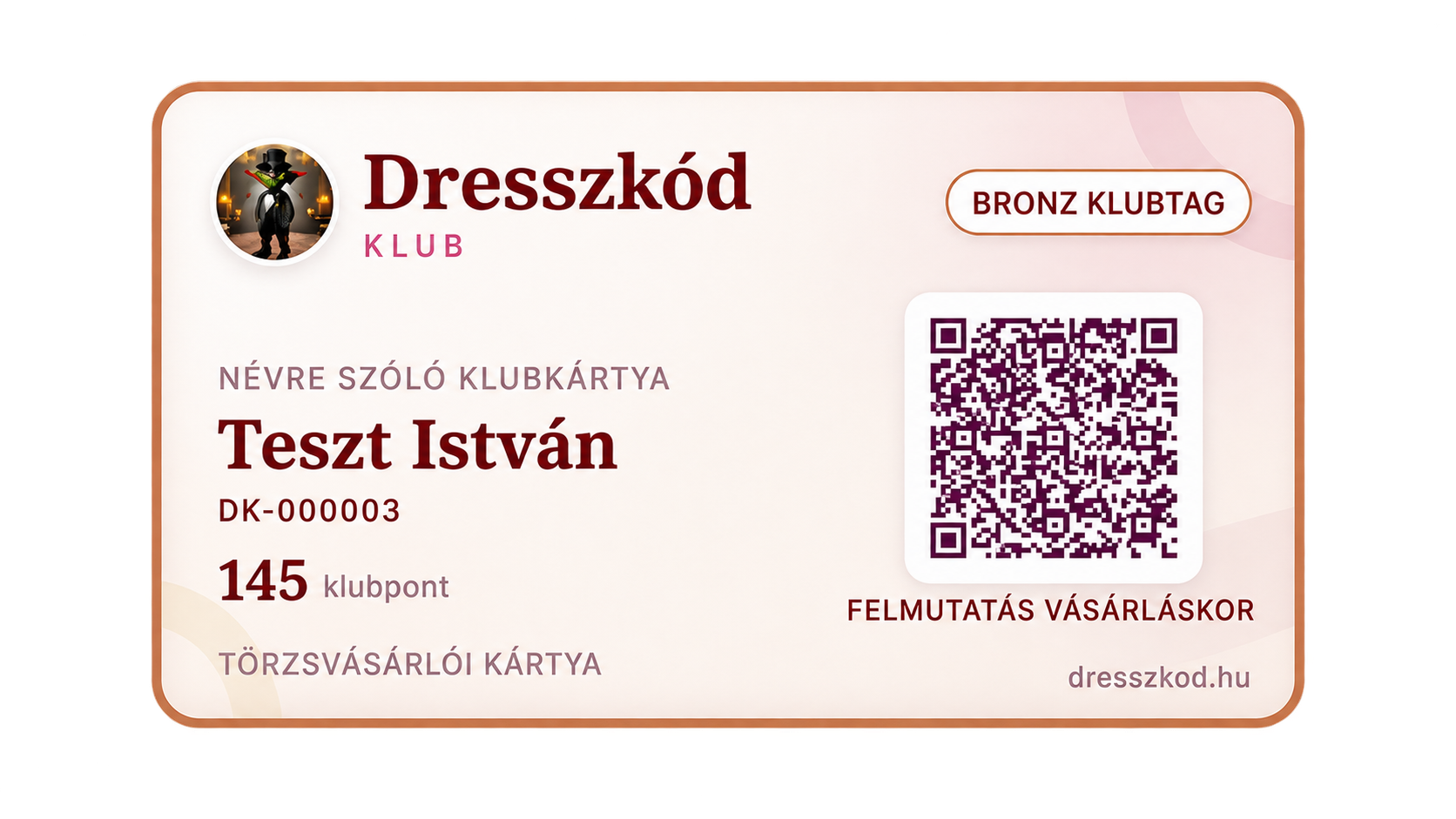 Elindult a Dresszkód Klubkártya-regisztráció – csatlakozz már most!